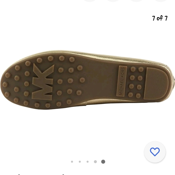 MICHAEL Michael Kors Daisy Moc in Pale Gold Metallic Leather - Picture 3 of 12